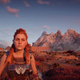 Aloy, hiding her head gear